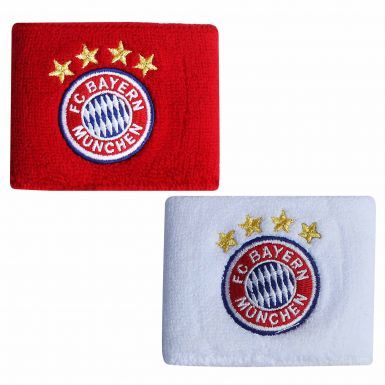 Bayern Munich Crest Wristbands by Adidas