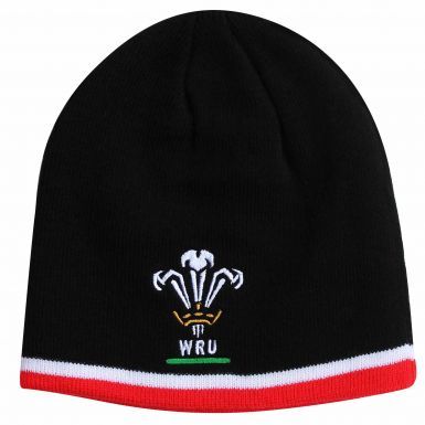 Official Wales WRU Rugby Crest Beanie Hat
