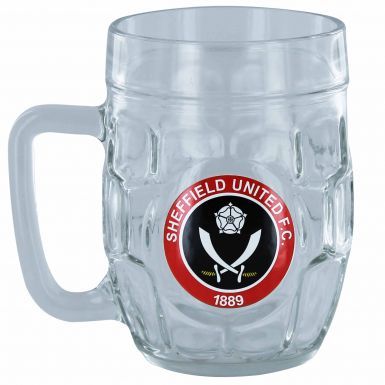 Sheffield United Crest Dimple Pint Glass