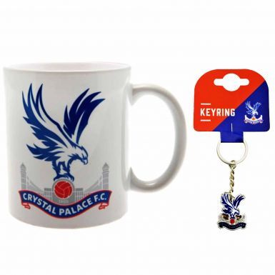 Official Crystal Palace Crest Ceramic Mug & Keyring Gift Set