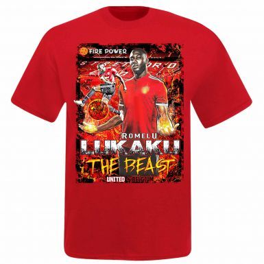 Romelu Lukaku & Man Utd Super Striker T-Shirt