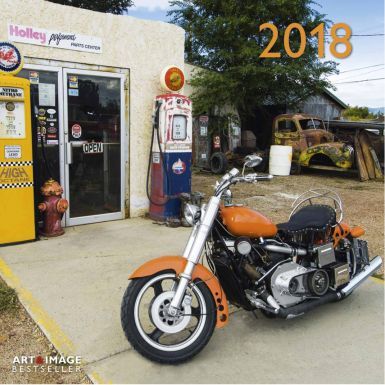 Full Colour Harley Davidson 2018 Wall Calendar (30cm x 30cm)