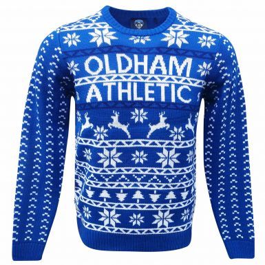 Official Oldham Athletic Unisex Christmas Jumper