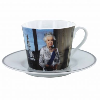 Queen Elizabeth II Cup & Saucer Gift Set