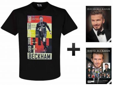 David Beckham 2018 Soccer Calendar & T-Shirt Set