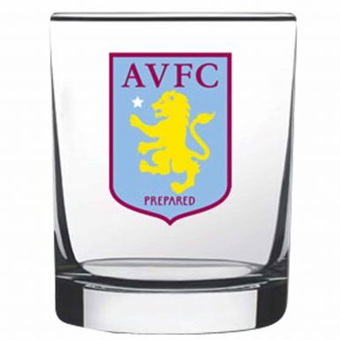 Official Aston Villa Whisky & Spirits Glass Tumbler