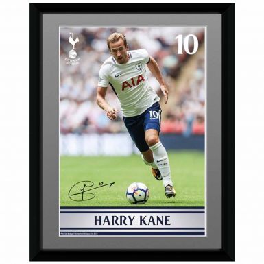 Official Harry Kane Autograph & Spurs Framed Print