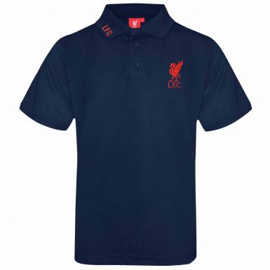 Official Liverpool FC Crest Leisure Polo Shirt