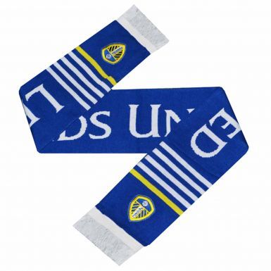 Official Leeds United Embroidered Crest Scarf