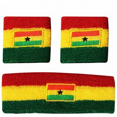 Ghana Black Stars Wristbands & Headband Set