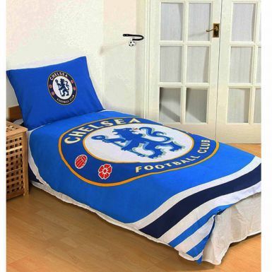 Official Chelsea FC Single Duvet Cover Set With Pillowcase (Reversible)