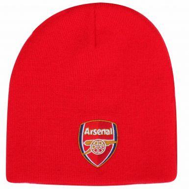 Official Arsenal FC (Premier League) Crest Beanie Hat (Adults)