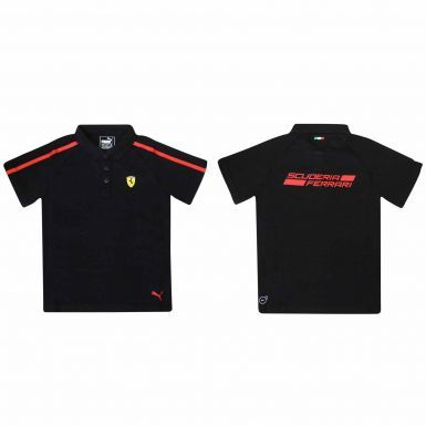 Classic F1 Scuderia Ferrari Kids Polo Shirt by Puma (100% Cotton)