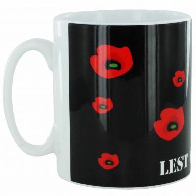 Lest We Forget Poppy Remembrance Ceramic Mug