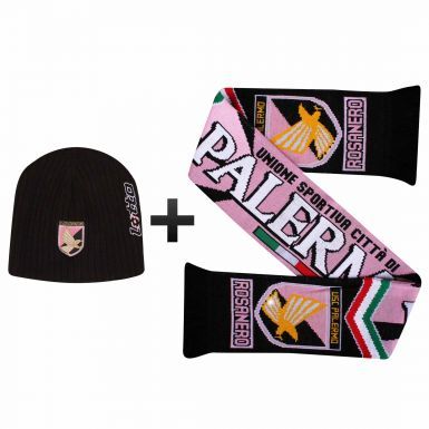 US Citta di Palermo (Serie A) Scarf & Beanie Hat Gift Set