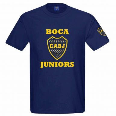 Official Boca Juniors CABJ Crest T-Shirt