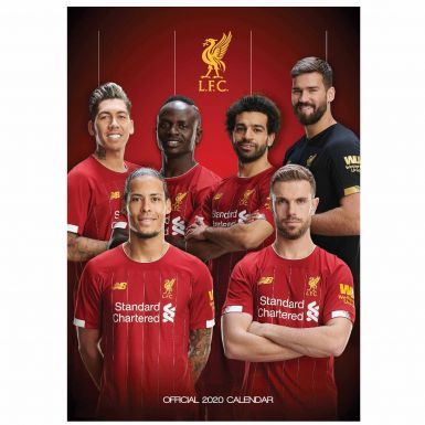 Official Liverpool FC 2020 Calendar & Scarf Gift Set