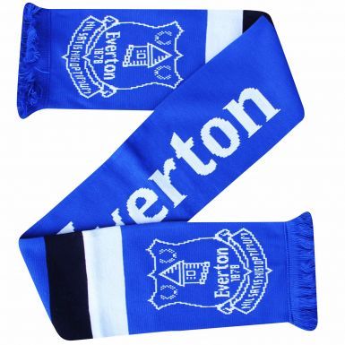 Official Everton FC Crest Scarf (100% Acrylic)