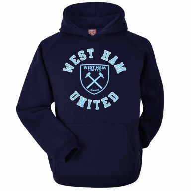 Official West Ham United Crest Hoodie (Adults Sizes S to 2XL)
