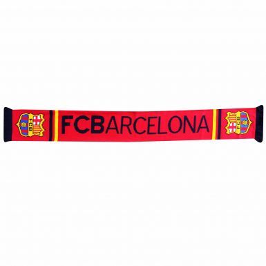 Official FC Barcelona Crest Soccer Scarf