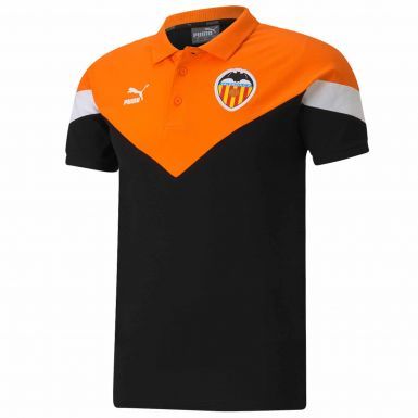 Official Valencia CF (La Liga) Football Polo Shirt (100% Cotton)