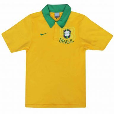 Brazil Football Crest World Cup Polo Shirt