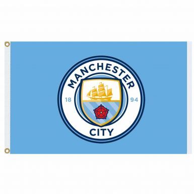 Giant Manchester City Football Crest Flag (5ft x 3ft)