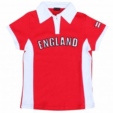 Ladies England Flag Fitted T-Shirt (100% Cotton)
