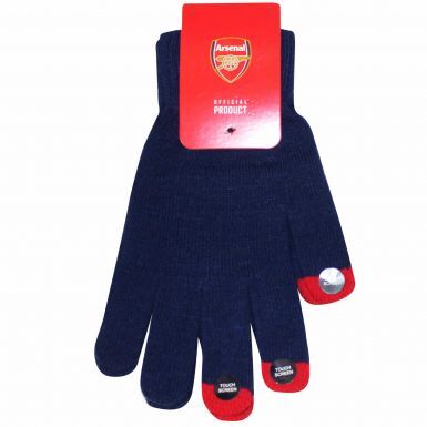 Official Arsenal FC Crest Woolly Gloves